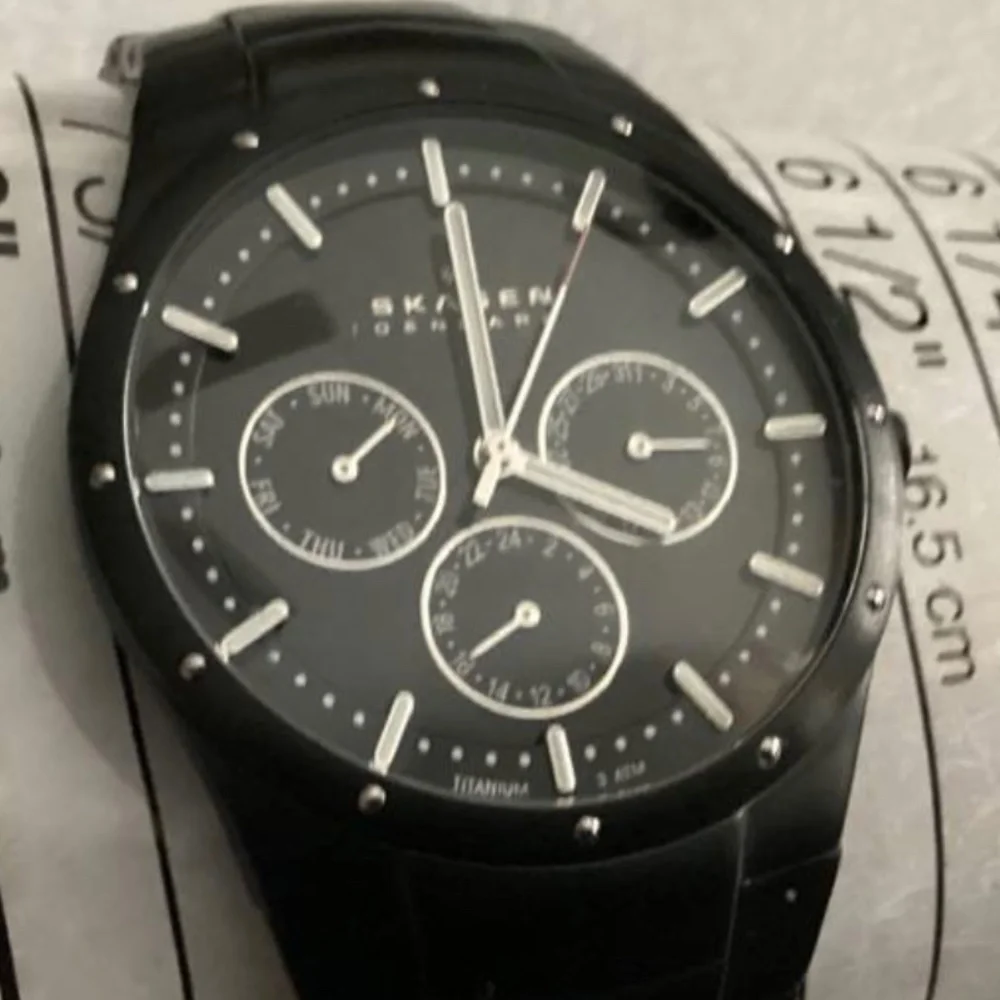 Skagen Denmark Black Titanium Men’s Watch Model 596XLTMXB
